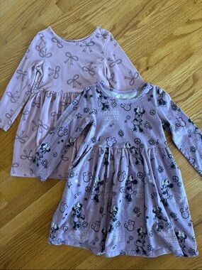 Pink Long-Sleeve Knit Dress for Kids